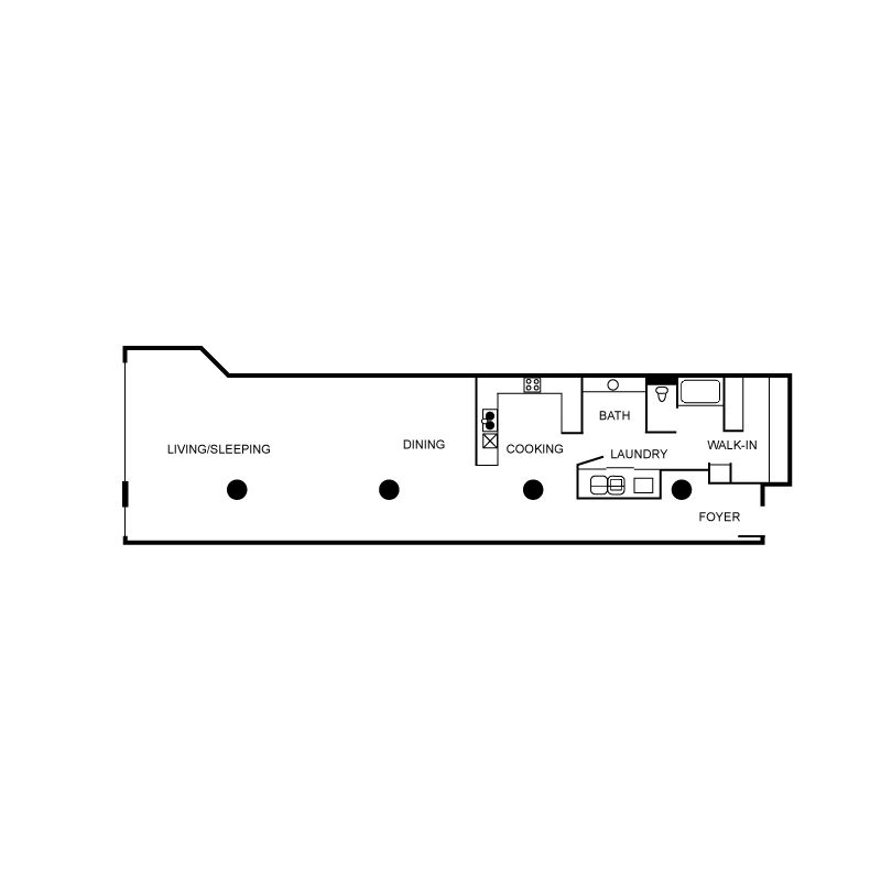 Floor plan layout diagram for a13